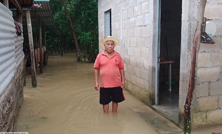 Lluvias por frente frío 16 dejan 177 viviendas afectadas en Chiapas