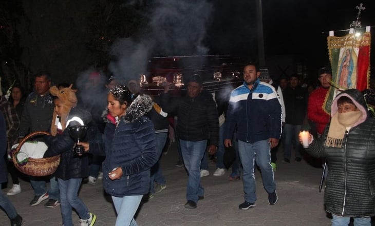 VIDEO: Peregrinos atropellados en la México-Puebla reciben último adiós junto a la Virgen y mariachis