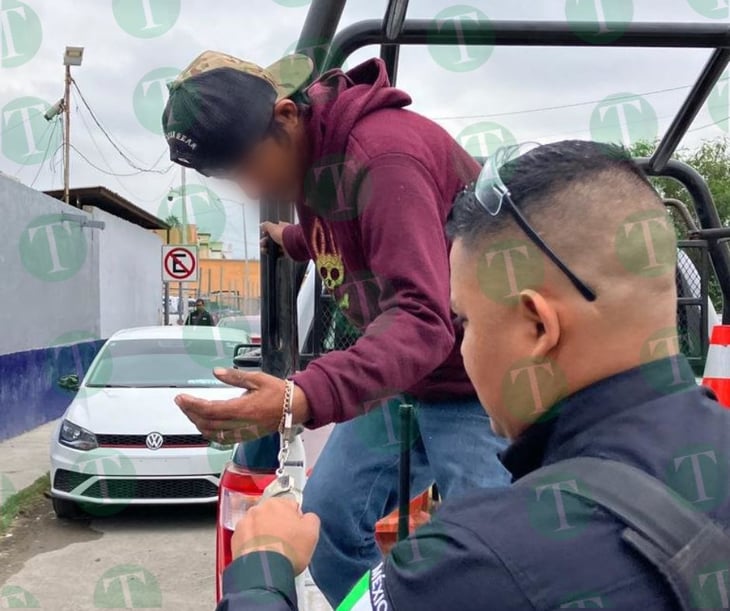 Hombre fue detenido por alterar el orden público en la Rogelio Montemayor