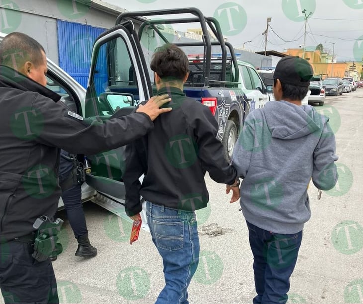 Dos pandilleros fueron arrestados por disturbios en la colonia San Salvador de Monclova