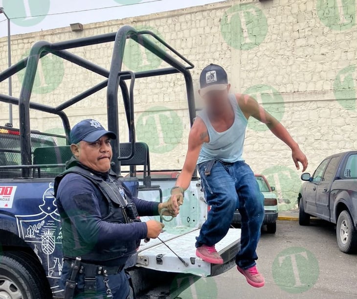 Adicto a los inhalantes fue detenido por drogarse en calles de la colonia Praderas