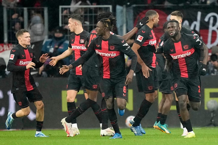 Leverkusen se consolida como puntero en Bundesliga al golear 3-0 a Frankfurt