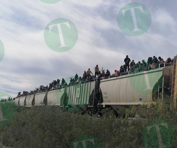 Cerca de mil migrantes pudieron continuar en tren hacia Piedras Negras