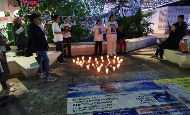 Madres buscadoras de Quintana Roo protestan por reducción del Registro Nacional de Desaparecidos