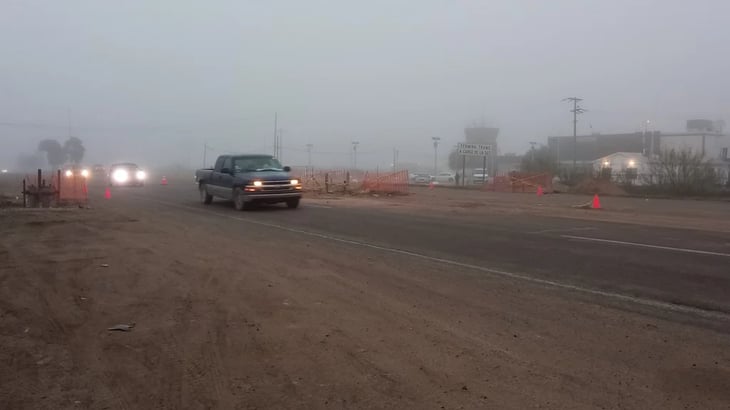 Denso banco de neblina en carreteras federales 57 y La Ribereña