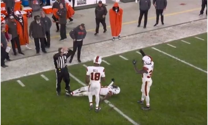 VIDEO: La impactante convulsión de un jugador de Cleveland Browns frente a los Jets