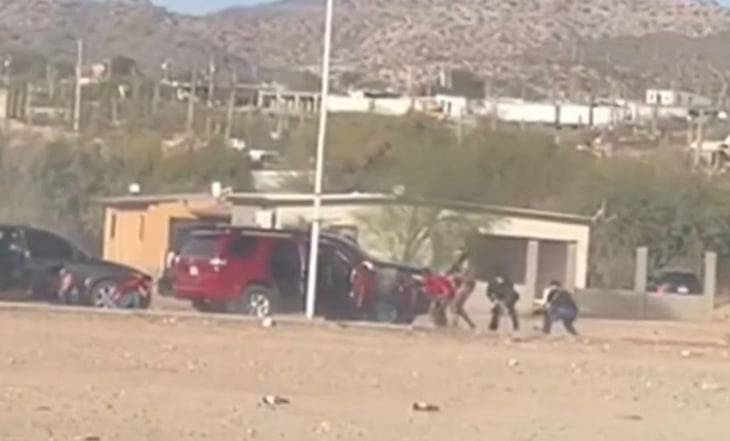 VIDEO: Se enfrentan militares y GN contra hombres armados en Sonoyta, Sonora