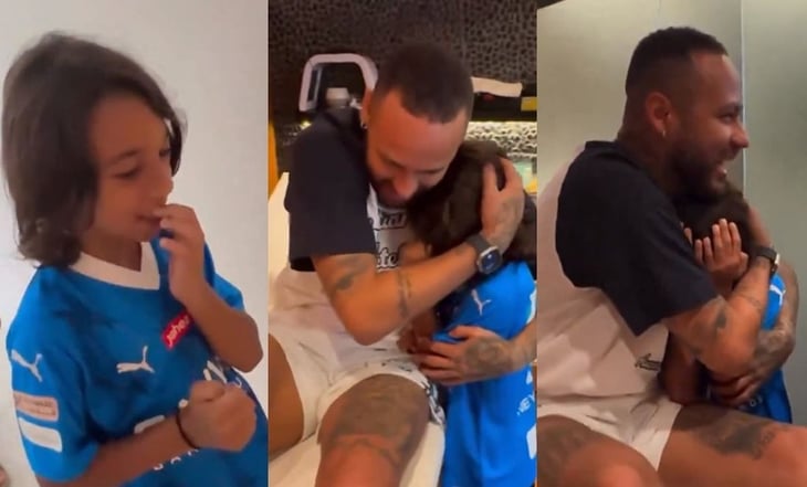 VIDEO: Hijo de Marcelo rompe en llanto al conocer a Neymar, su ídolo