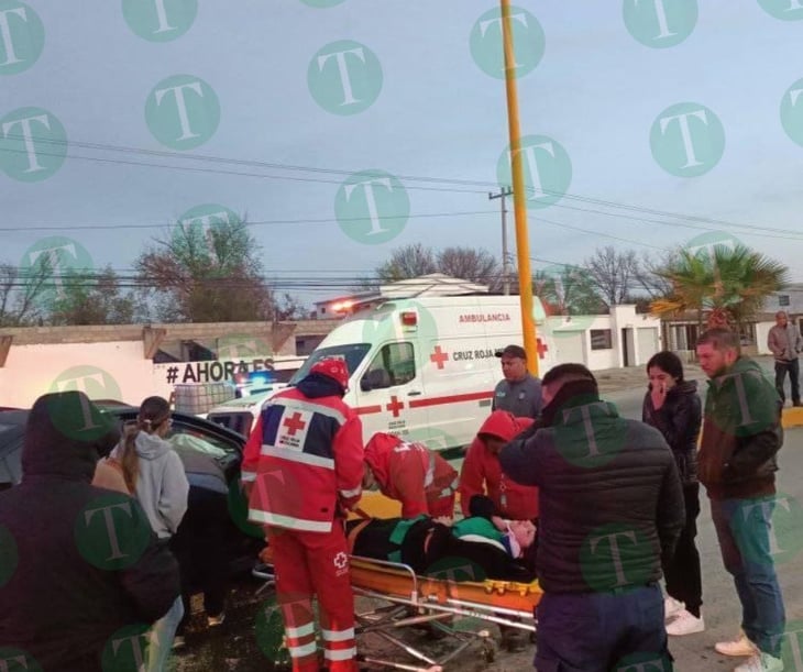 Fuerte accidente de tráfico en el bulevar Hidalgo de Castaños deja una persona lesionada