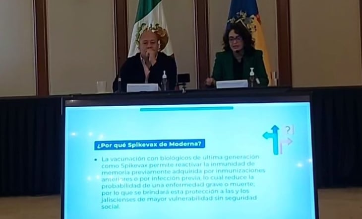 Jalisco inicia estrategia contra Covid-19 con 50 mil dosis de vacuna Spikevax, de Moderna