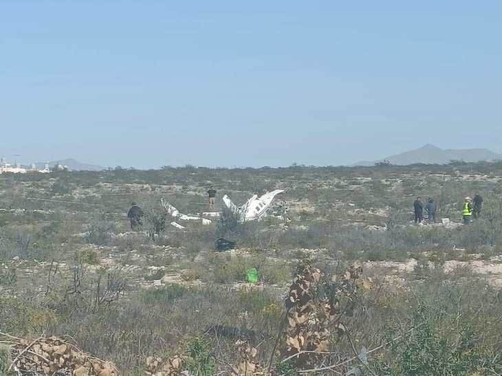 Cae aeronave en Ramos Arizpe y mueren cuatro de los tripulantes