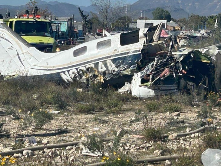 Cuatro muertos por desplome de avioneta en Ramos Arizpe