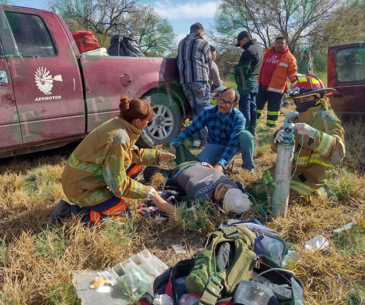 Familia Guanajuatense sufre aparatosa volcadura en su regreso a San Antonio, Texas