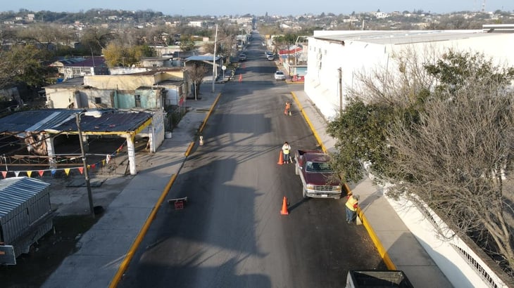 1.3 millones de pesos invierten en obras de pavimentación en el centro de Acuña