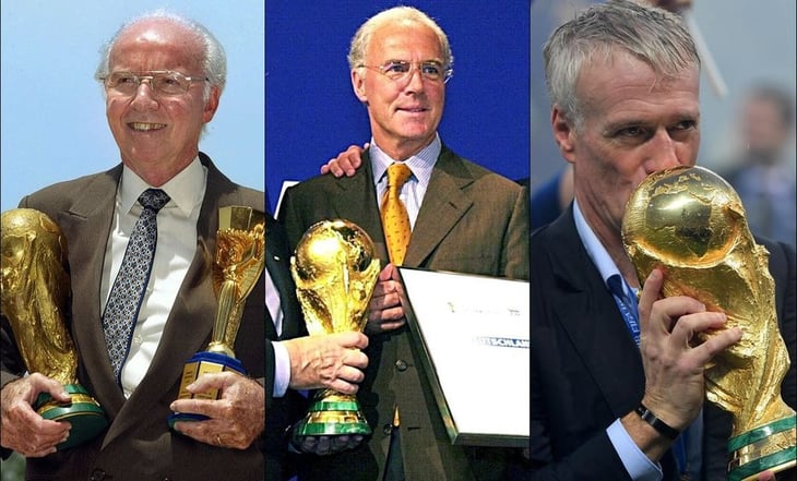 Franz Beckenbauer, Lobo Zagallo y Didier Deschamps, los únicos en ser campeones del mundo como jugadores y entrenadores