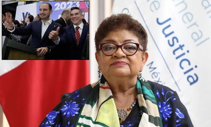 Celebran Marko Cortés y 'Alito' Moreno rechazo a ratificación de Ernestina Godoy en la FGJCDMX