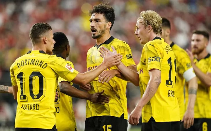 Dortmund venció a un distraído Manchester United en Las Vegas: 2-3