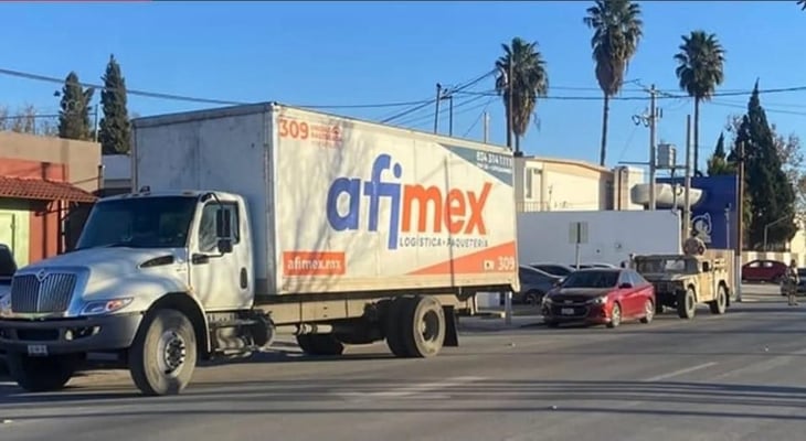 Camión de AFIMEX es asegurado con droga