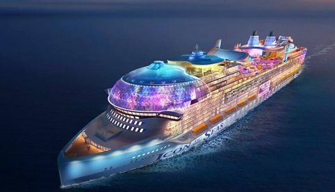 'Icon of the seas', el crucero más grande del mundo, llega a Miami para su inauguración