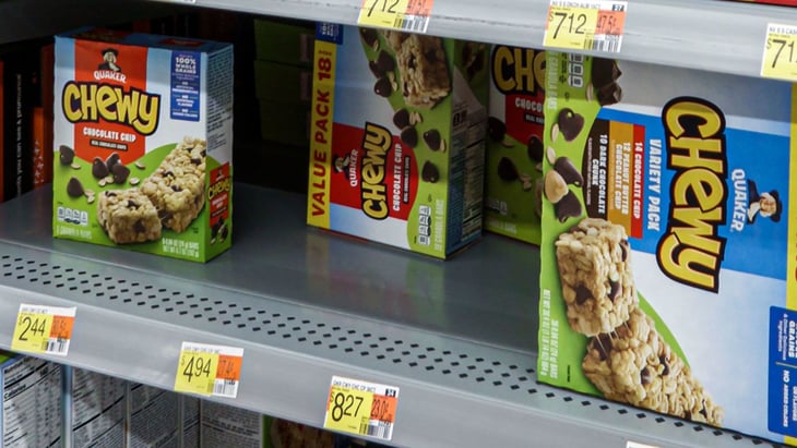 Cereales Cap'n Crunch, barras de granola y otros productos de Quaker Oats son retirados del mercado