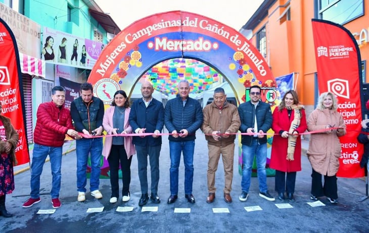 Torreón: Emprendedoras de la Región de Jimulco reabren el Mercado de las Mujeres en el Paseo Colón.