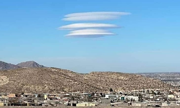 Captan nubes lenticulares, ahora en Ciudad Juárez, Chihuahua