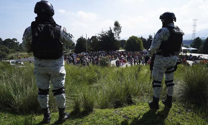 Elementos de la Guardia Nacional interrumpen evento de integrantes del movimiento Fuerza Rosa de Guanajuato