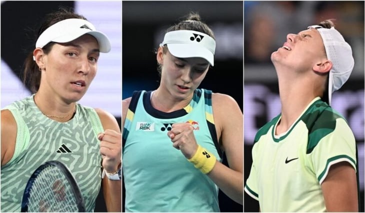 Sorpresas en el Australian Open: Rybakina, Pegula y Rune fueron eliminados