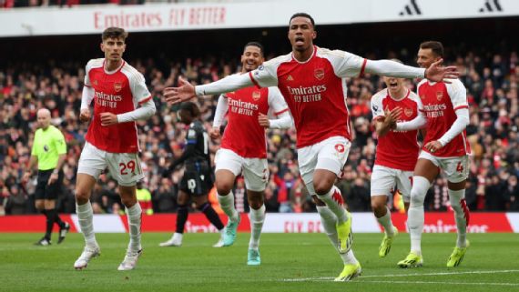 Arsenal recupera la confianza con goles; 5-0 al Crystal Palace
