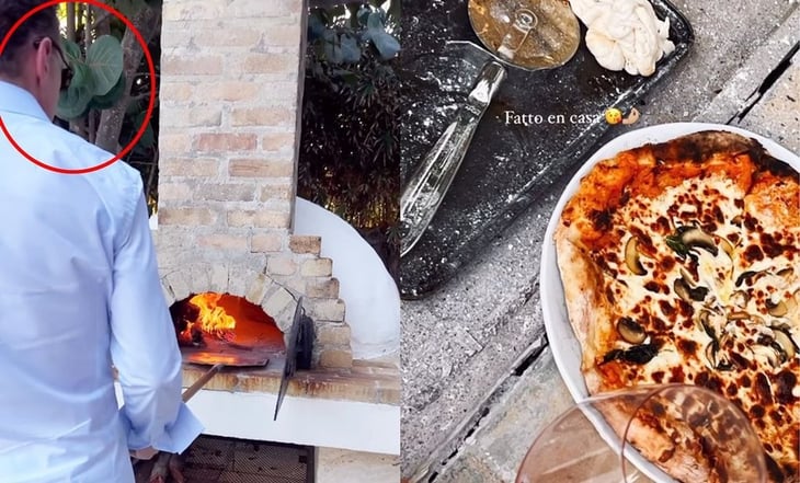 Michelle Salas comparte video en que aparentemente Luis Miguel está preparando una pizza