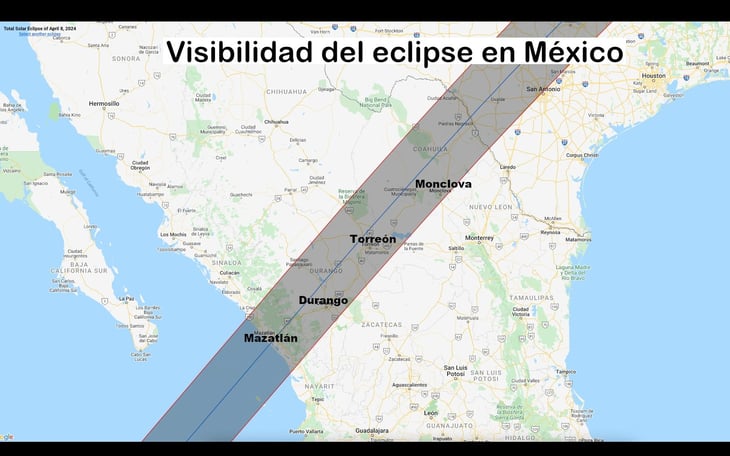 Miles de turistas llegarán a Torreón para presenciar el Eclipse Total de Sol