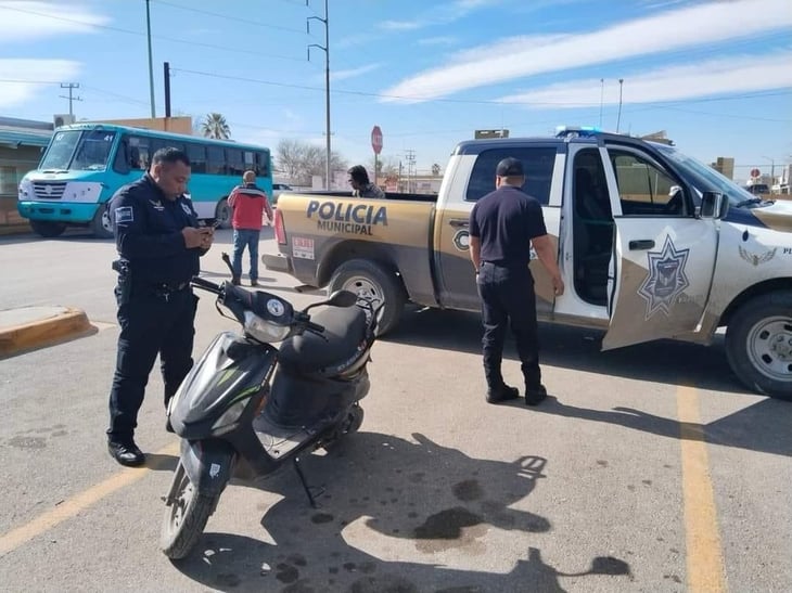 Sujeto es detenido al intentar robar una motoneta estacionada