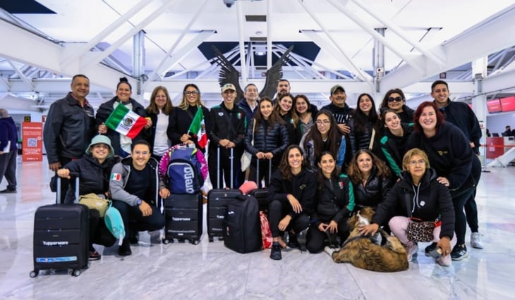 Nuria Diosdado y el equipo de natación artística mexicano, partieron rumbo a Qatar