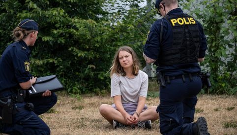 Greta Thunberg comparece ante la justicia en Londres por alterar el orden público
