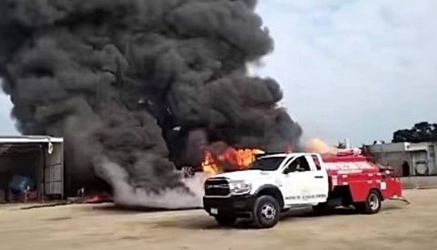 Reportan explosión en empresa petrolera en Cunduacán en Tabasco