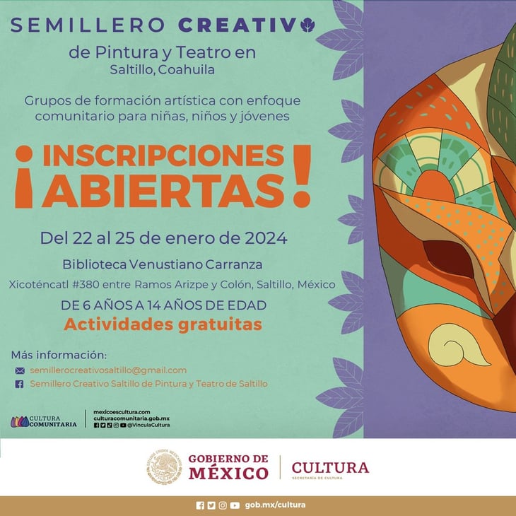 Crean talleres creativos en Coahuila: son grupos que brindan educación artística gratuita para niños
