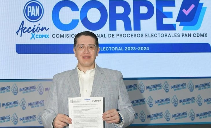 Luis Mendoza se registra como aspirante a candidato del PAN por la alcaldía Benito Juárez