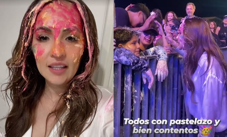 Steve Aoki lanza pastelazo a alcaldesa de Campeche, Biby Rabelo, durante Carnaval; VIDEO