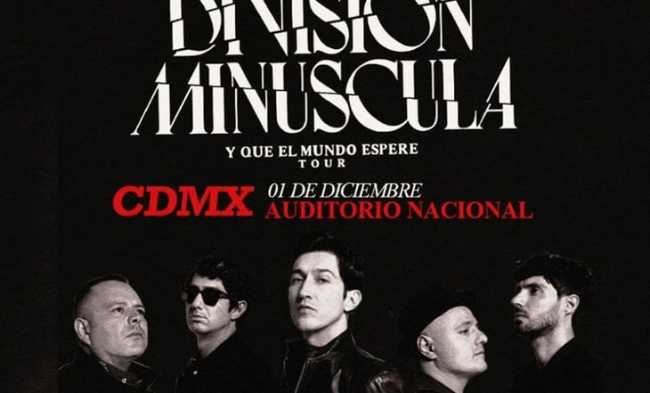División Minúscula anuncia concierto en el Auditorio Nacional