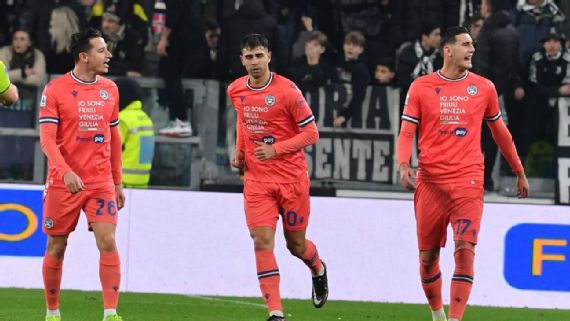 Lautaro Giannetti anotó su primer gol en Udinese ante Juventus
