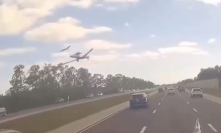 VIDEO: Así se vio el aterrizaje de emergencia de un jet en carretera de Florida que dejó 2 muertos