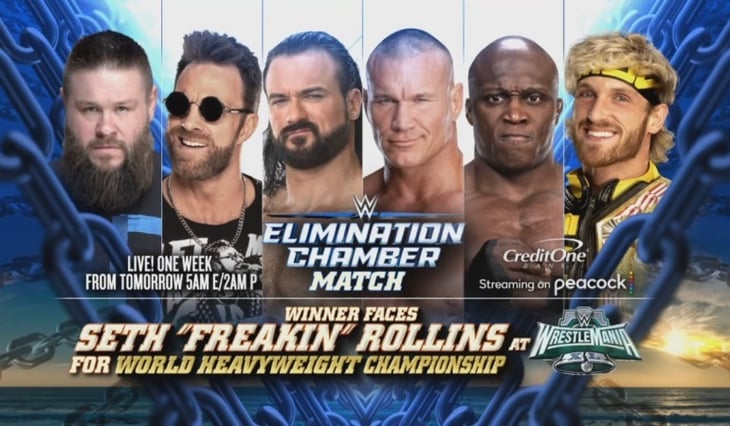 La Elimination Chamber de WWE está lista y tendrá a cuatro ex campeones mundiales