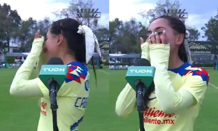 La conmovedora entrevista de Alondra Cabanillas, tras anotar su primer gol con el América Femenil