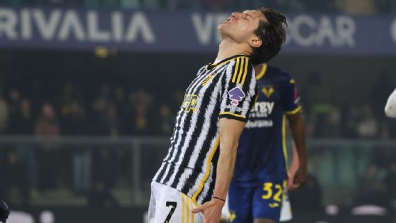 Juventus empató con Hellas Verona y dejó escapar a Inter