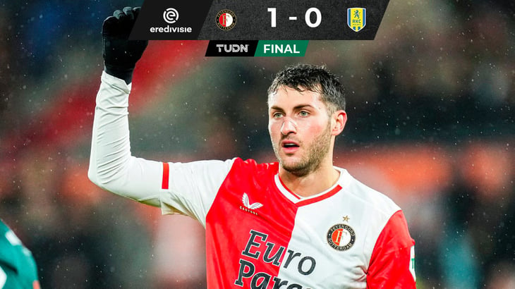 Feyenoord logró sacarle tres puntos al Waalwijk en el regreso de Santi a la titularidad