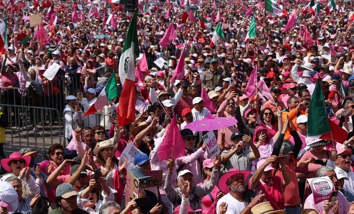 Gobierno de la CDMX reporta asistencia de 90 mil personas a Marcha por la Democracia