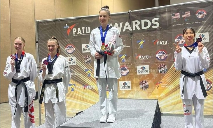La mexicana Daniela Souza conquista la medalla de oro en Abierto de Taekwondo en Estados Unidos