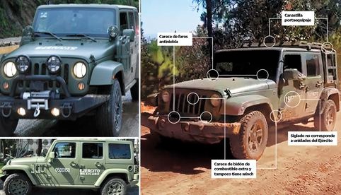 Crimen organizado clona Jeeps que usa el Ejército