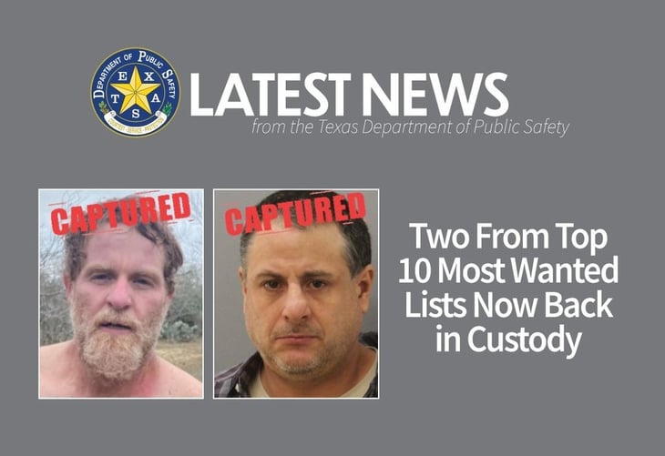 Arrestan a dos de los delincuentes más buscados en Texas