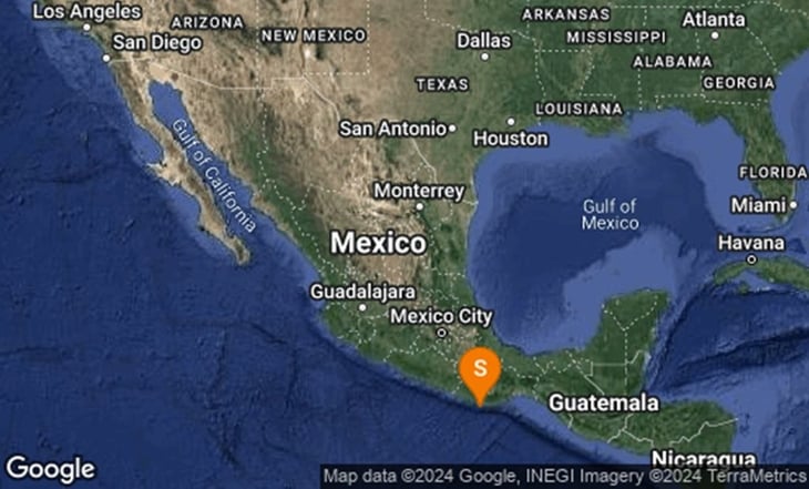 Se registra sismo en Puerto Escondido, Oaxaca